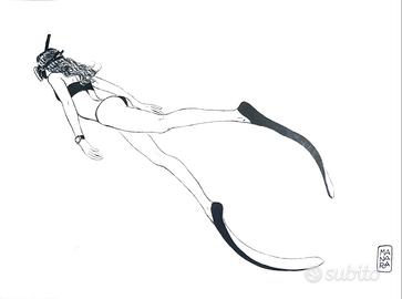 Opera unica Milo Manara 57 x 28 cm