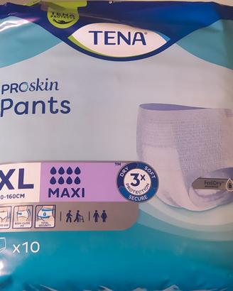 4 confezioni da 10 pants Tena maxi taglia XL 