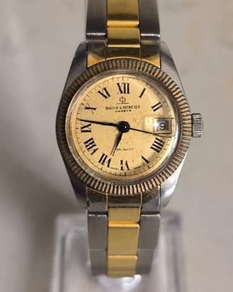 Baume mercier baumatic donna automatic acciaio oro
