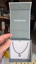 Collana Brosway Tres Jolies ciondolo G acciaio 