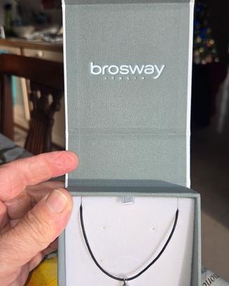 Collana Brosway Tres Jolies ciondolo G acciaio 