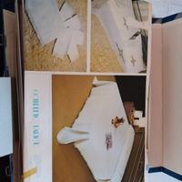 Lenzuola, copriletto ed asciumani in lino 