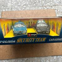 Burago 1/24 Alfa Romeo 156 POLIZIA + CARABINIERI