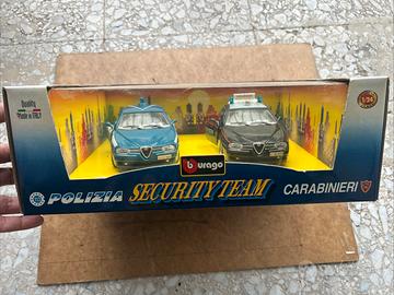 Burago 1/24 Alfa Romeo 156 POLIZIA + CARABINIERI