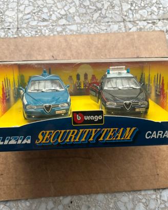 Burago 1/24 Alfa Romeo 156 POLIZIA + CARABINIERI