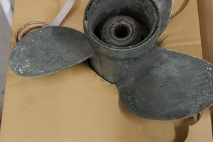 Elica alluminio 3 x 13.25 x 17