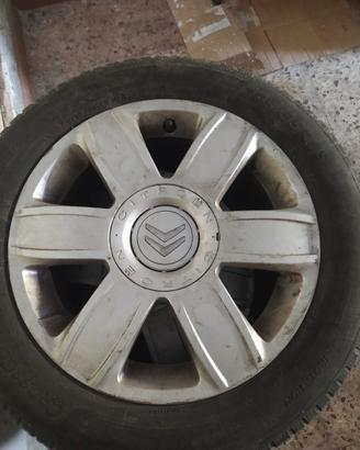 4 cerchi in lega 16" citroen con gomme anno 2022 a