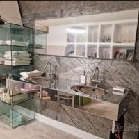 Mobile bagno sospeso, in acciaio inox 