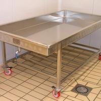 vasche acciaio INOX dim. 2 x 0.75 metri, aisi 304