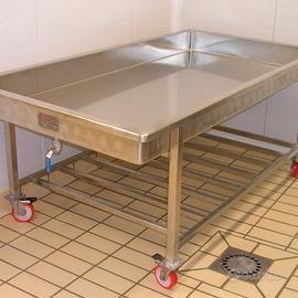 vasche acciaio INOX dim. 2 x 0.75 metri, aisi 304