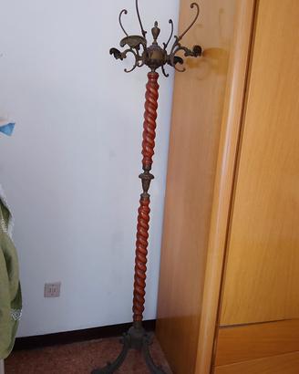 attaccapanni ottone e legno