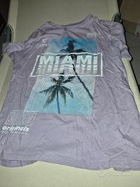 T-shirt Primark con Stampa "MIAMI" – Taglia M