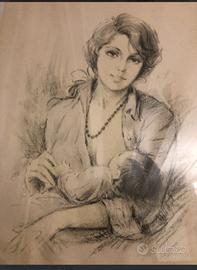 quadro la madre e l'infante