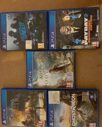 Lotto 9 Giochi PS4 Vari Generi