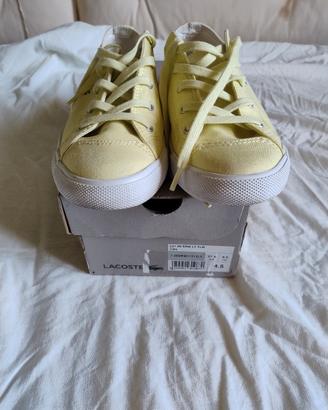 Lacoste Sneakers Donna Tela Gialle - Taglia 37,5 -