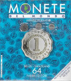 Monete del Mondo - Fasc. n° 64 - Belize-Swaziland