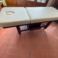 Tavolo per massaggio benessere in legno massello