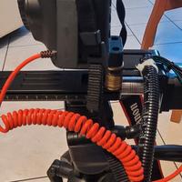 Slitta micrometrica motorizzata focus stacking