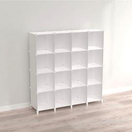 Armadio cameretta, 12 cubi COMPONIBILI, bianco