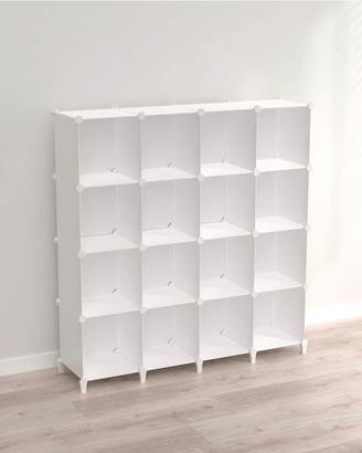 Armadio cameretta, 12 cubi COMPONIBILI, bianco