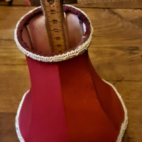 Paralume piccolo rosso vintage abatjour applique