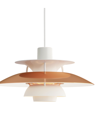 Lampada a sospensione PH 5 500, rame nuova