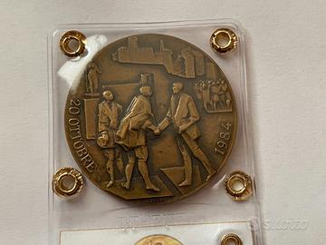 Medaglia Bronzo 1984 San Marino Pertini FDC