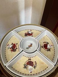 Set aperitivo con vassoio, ciotole e confezione