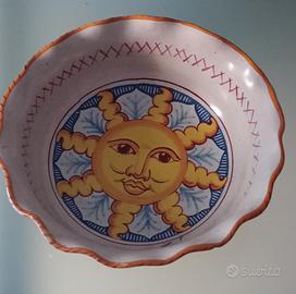 Zuppiera ceramica dipinta a mano Deruta 