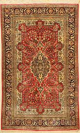 Tappeto Persiano QUM in seta - Annodato a mano!