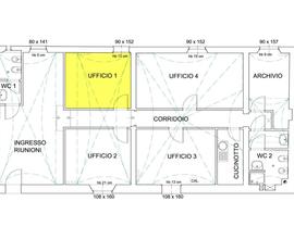 Ufficio con sala riunioni condivisa