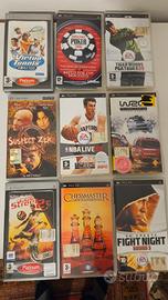 Lotto 9 giochi originali PSP + 1 film Ottime condi