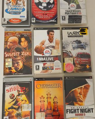 Lotto 9 giochi originali PSP + 1 film Ottime condi