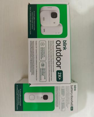 Videocamera Blink outdoor + videocitofono 2K