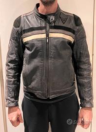Giacca Dainese in pelle stile vintage