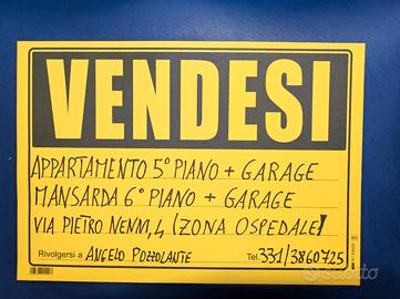 Appartamento e mansarda più relativi garage