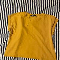🌻 T-shirt corta color ocra -Tally Weijl,taglia S