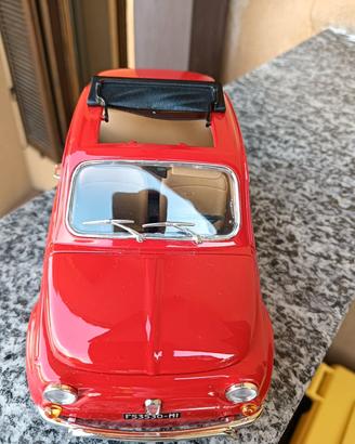 MODELLINO FIAT 500 SCALA 116  COLORE ROSSO