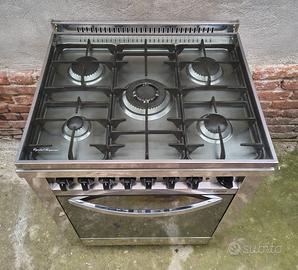 Cucina GAS LOFRA Inox 5 Fuochi Forno Professionale