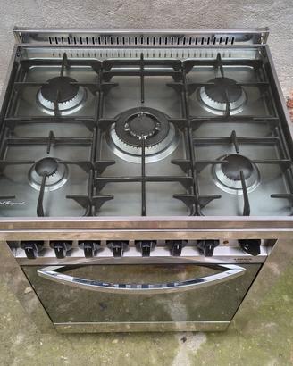 Cucina GAS LOFRA Inox 5 Fuochi Forno Professionale