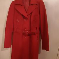 cappotto rosso vintage donna
