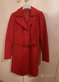 cappotto rosso vintage donna