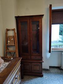 Vetrina porta fucili in legno massiccio noce