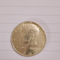 moneta da mezzo dollaro in argento 
