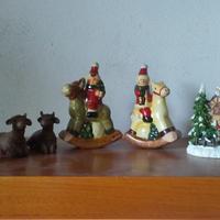 STATUINE NATALE ANNI 80 IN CERAMICA