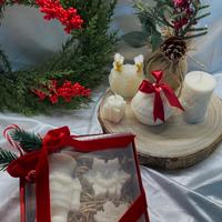 Box di natale con candele profumate