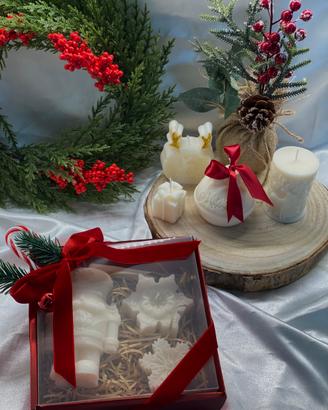 Box di natale con candele profumate