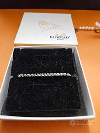 bracciale tennis zirconi neri by  capritaly 