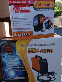 Saldatrice + Maschera Telwin Lotus – COME NUOVI