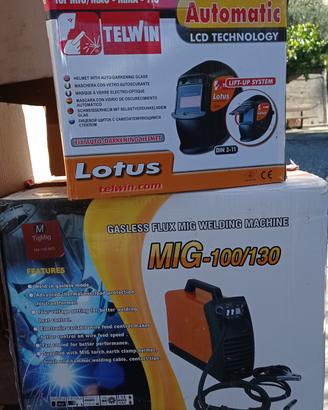 Saldatrice + Maschera Telwin Lotus – COME NUOVI
